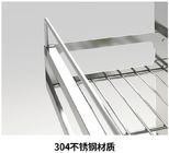 Window Mounted Storage Stainless Steel Dish Drainer Shelf With Big Space
